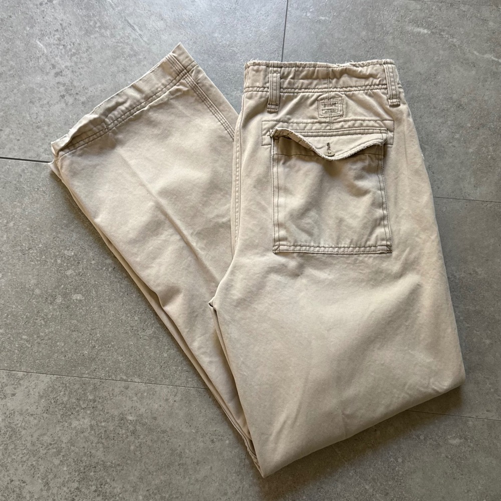 Vintage Old Navy Surplus Gear Boot-Cut Khaki Pants 36x32